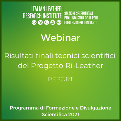 Webinar 24.06.2021 – I risultati scientifici del Progetto Ri-Leather per il Distretto di Arzignano – Report